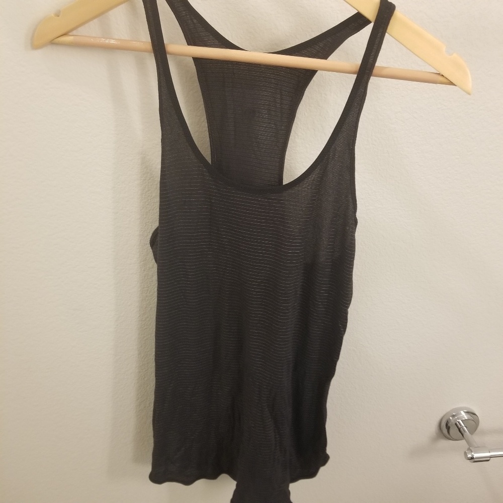 Lululemon Black & Gold 105F Singlet / Tank Size 4